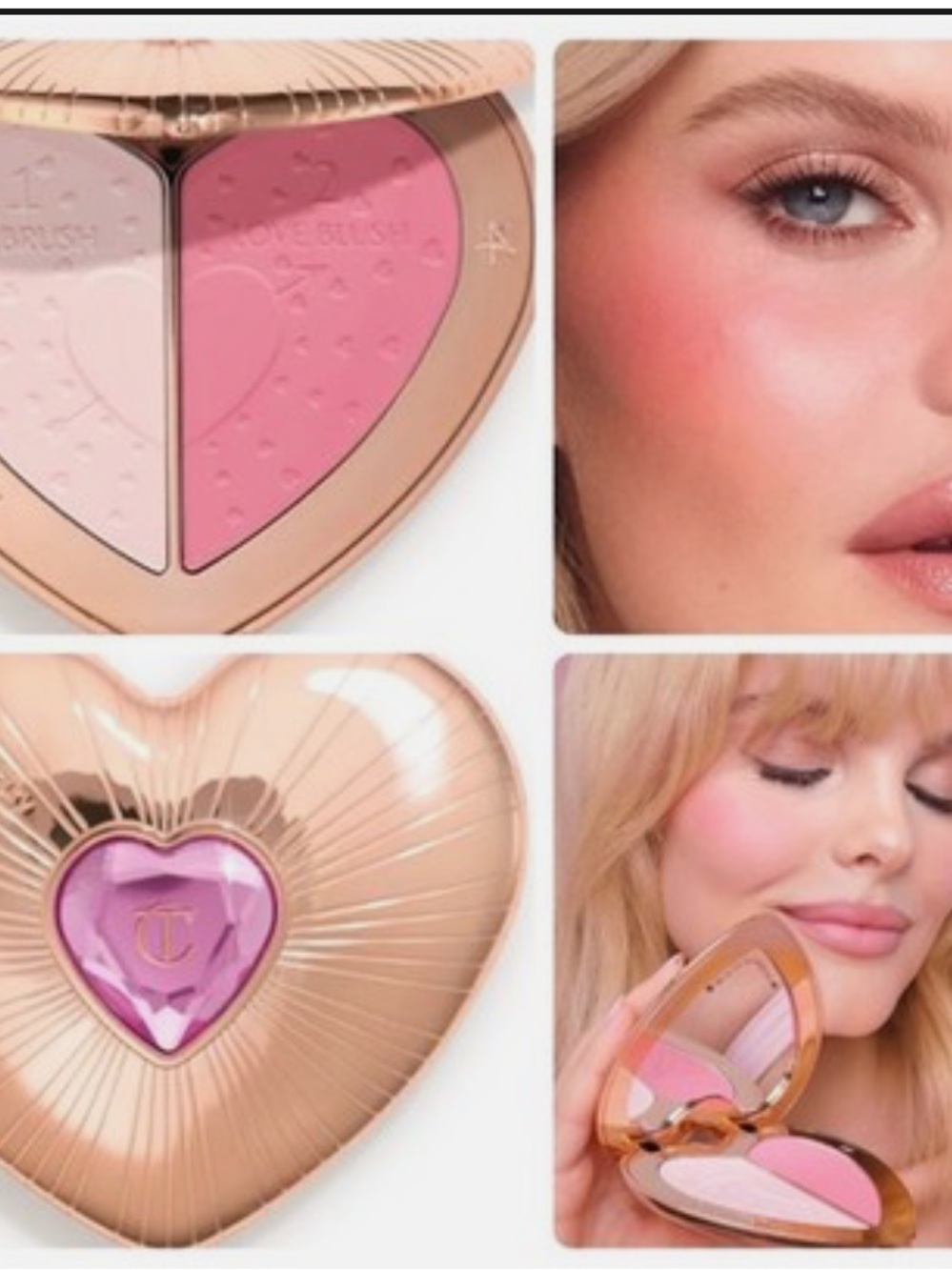 Charlotte Tilbury FLAWLESS PINK Beauty Soulmates Brighten & Blush Powder Palette